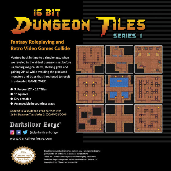 16 Bit Dungeon Tiles Series 1