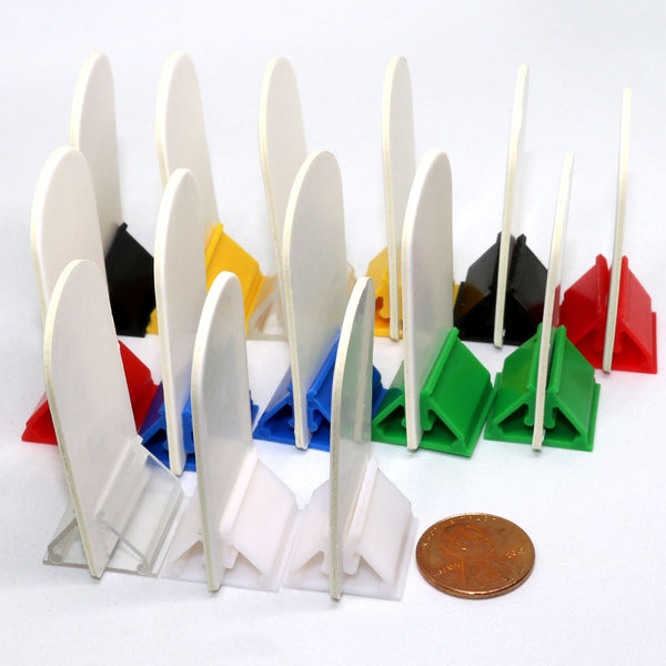 Hero Grips - 14 Pack Multi-colored Stands with Blank Die Cut Cards