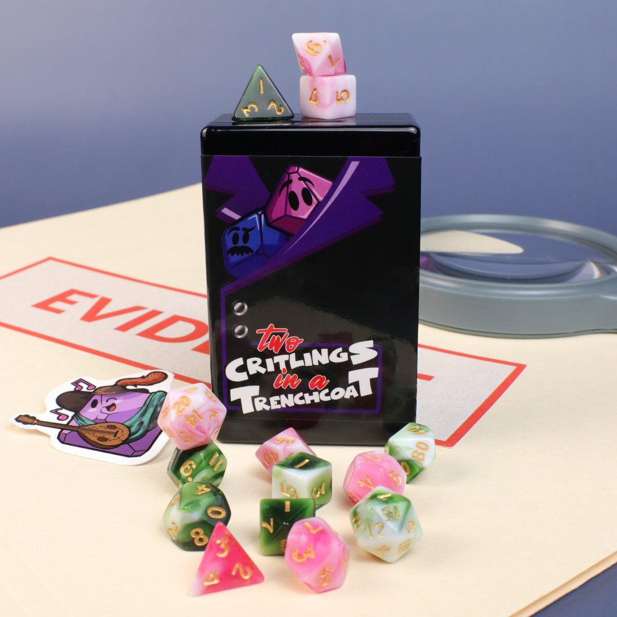 2x Mystery 7pc Mini RPG Set - Two Critlings in a Trenchcoat