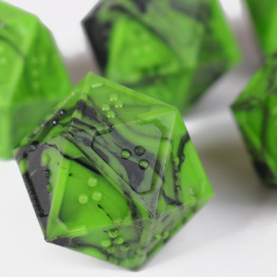 5d20 Set - DOTS Braille Acrylic - Cursed Acid