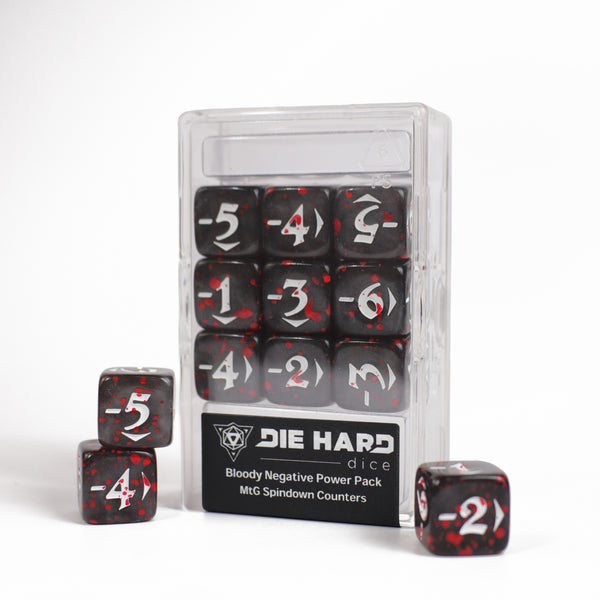 MtG Spindown Counters - Bloody Negative Power Pack