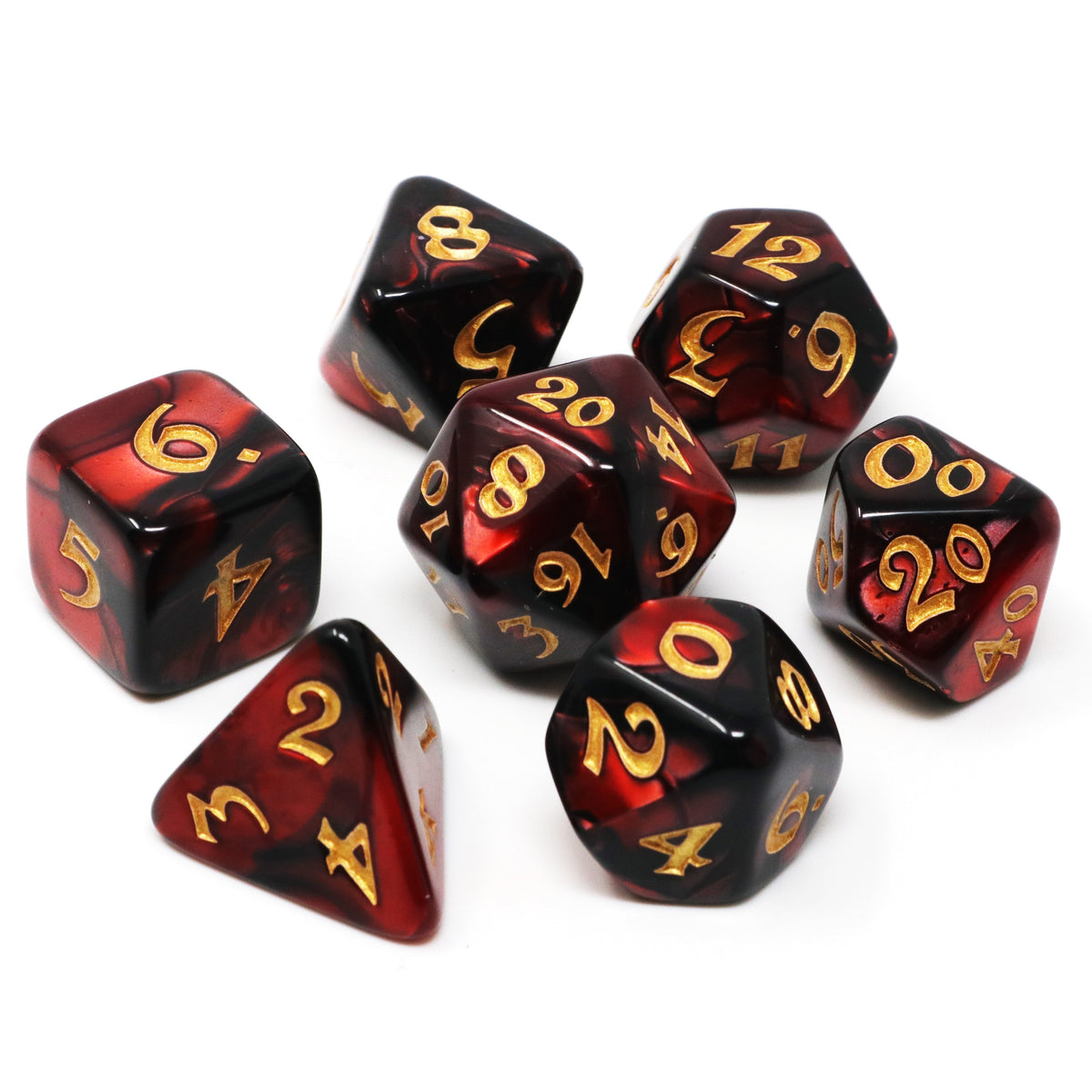 7pc RPG Set - Elessia Kybr - Inquisitor with Gold