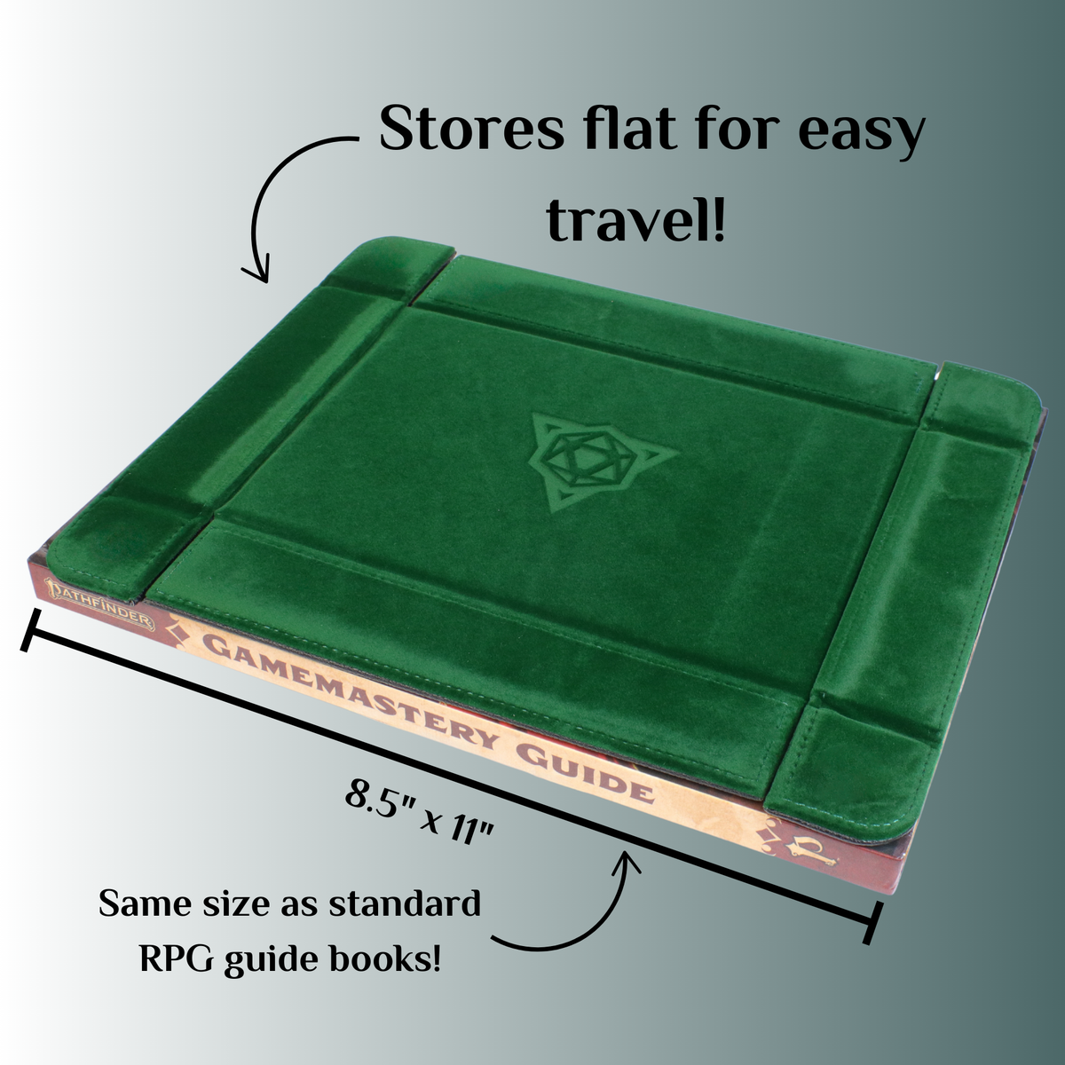 Magnetic Rectangle Tray - Black Velvet